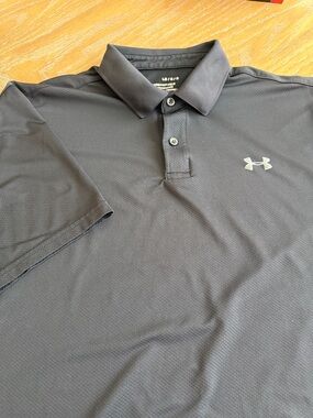 Under Armour Men's Charcoal Gray Performance Polo
